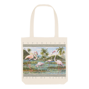 Flamingo Notes Tote Bag