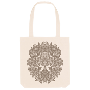 Lion Mandala Tote Bag