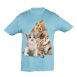 Cute Cat Cubs T-Shirt Kids