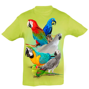 Parrots Family T-Shirt Kids