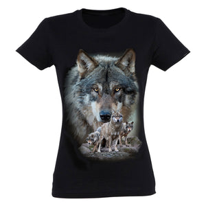 Wolf Scene T-Shirt Women