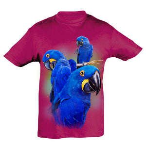 Blue Macaws T-Shirt Kids