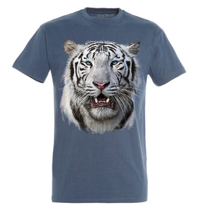 White Tiger Head T-Shirt