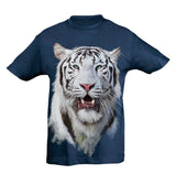 White Tiger Head T-Shirt Kids